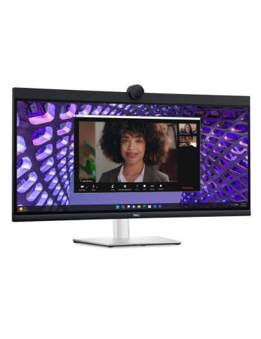 LCD Monitor|DELL|P3424WEB|34"|Curved/21 : 9|Panel IPS|3440x1440|21:9|60Hz|5 ms|Speakers|Camera 4MP|Swivel|Height adjustable|Tilt