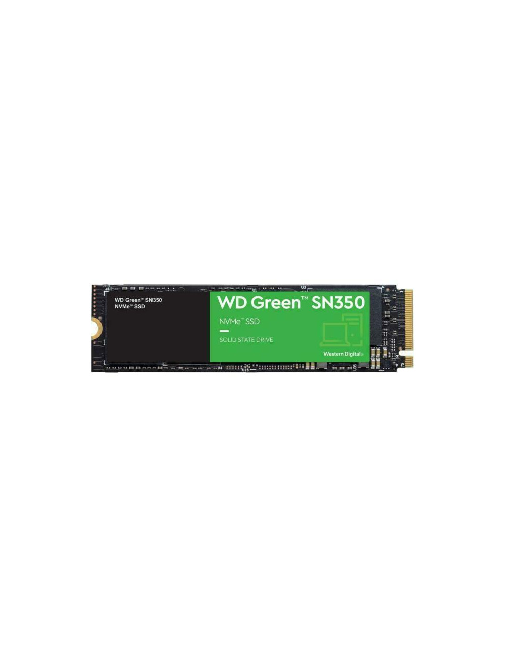 SSD|WESTERN DIGITAL|Green SN350|250GB|M.2|PCIe Gen3|NVMe|TLC|Write speed 1500 MBytes/sec|Read speed 2400 MBytes/sec|2.38mm|TBW 4
