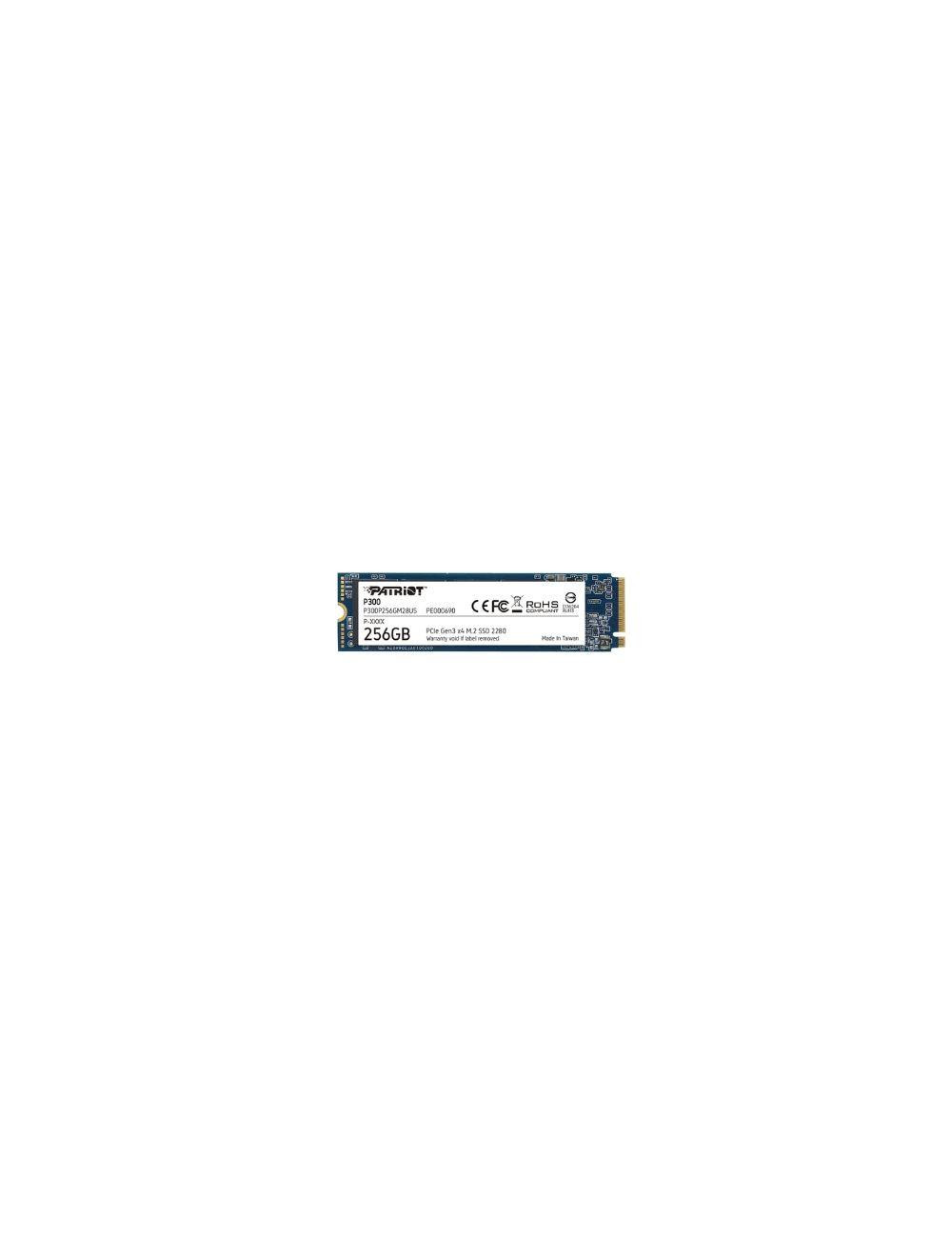 SSD|PATRIOT|P300|256GB|M.2|PCIE|NVMe|3D NAND|Write speed 1100 MBytes/sec|Read speed 1700 MBytes/sec|3.8mm|TBW 120 TB|P300P256GM2