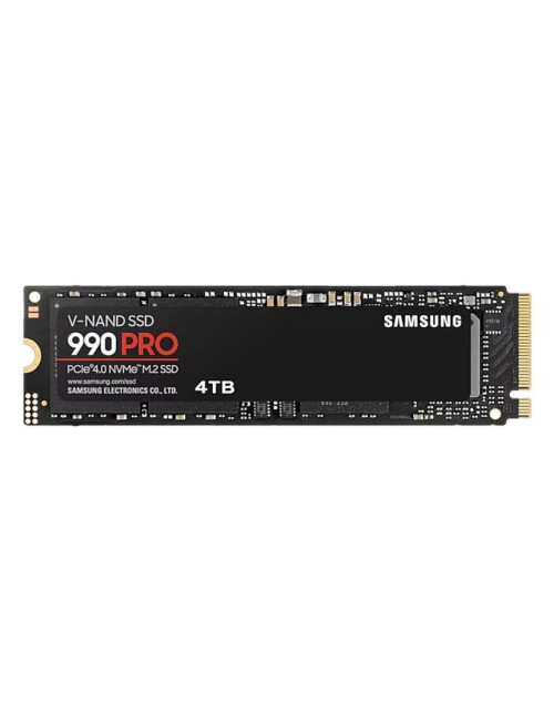 SSD|SAMSUNG|990 PRO|4TB|M.2|PCIe Gen4|NVMe|TLC|Write speed 6900 MBytes/sec|Read speed 7450 MBytes/sec|2.3mm|TBW 2400 TB|MTBF 150