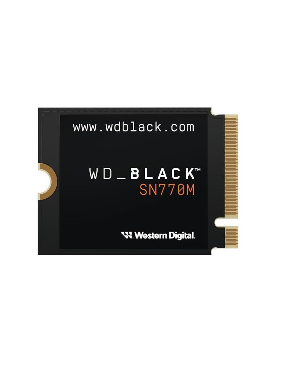 SSD|WESTERN DIGITAL|Black SN770M|500GB|M.2|PCIe Gen4|NVMe|Write speed 4000 MBytes/sec|Read speed 5000 MBytes/sec|2.38mm|TBW 300 
