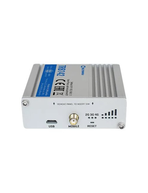 Teltonika TRB142003000 Gateway, 2G/3G/4G LTE (Cat 1), Equipped with RS232 for serial communication | LTE Gateway | TRB142 | No W