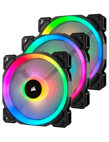 Corsair | LL Series Dual Light Loop RGB LED PWM Fan | LL120 RGB (pack of 3) | Case fan
