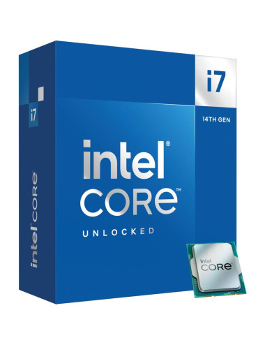 CPU|INTEL|Desktop|Core i7|i7-14700K|Raptor Lake|3400 MHz|Cores 20|33MB|Socket LGA1700|125 Watts|GPU UHD 770|BOX|BX8071514700KSRN