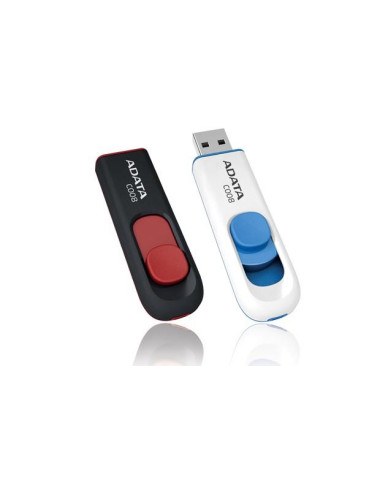 MEMORY DRIVE FLASH USB2 16GB/BLACK/RED AC008-16G-RKD A-DATA