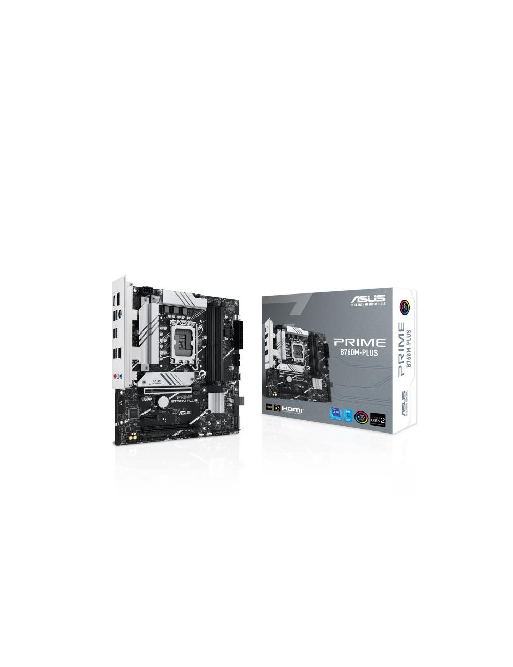 Mainboard|ASUS|Intel B760 Express|LGA1700|Micro-ATX|Memory DDR5|Memory slots 4|1xPCI-Express 4.0 1x|2xPCI-Express 4.0 16x|2xM.2|