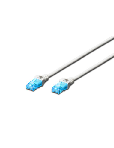 Digitus | CAT 5e U-UTP | Patch cord | PVC AWG 26/7 | White | 2 m | Modular RJ45 (8/8) plug