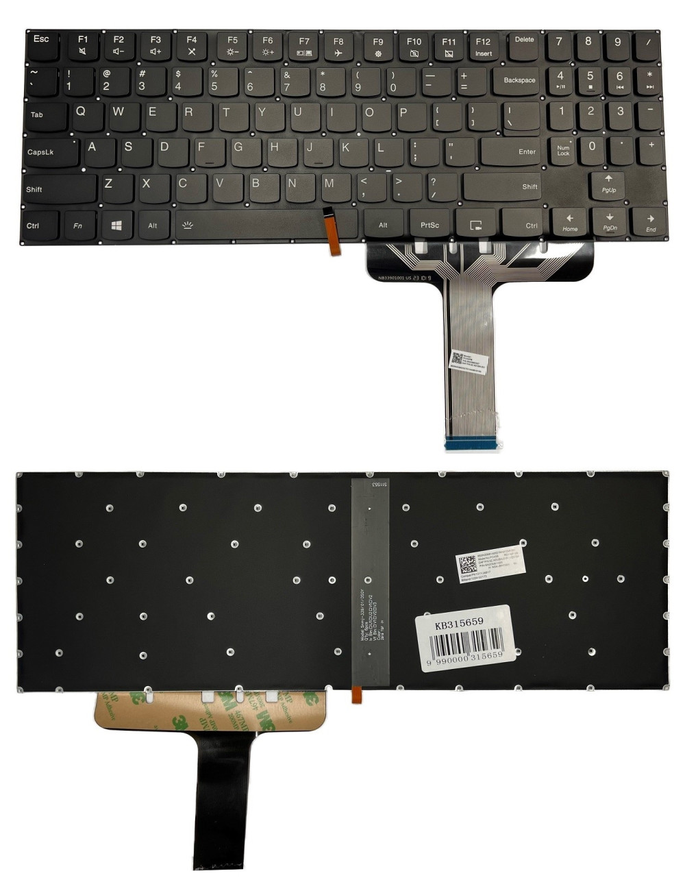 Keyboard LENOVO Legion Y530, with white Backlight, US
