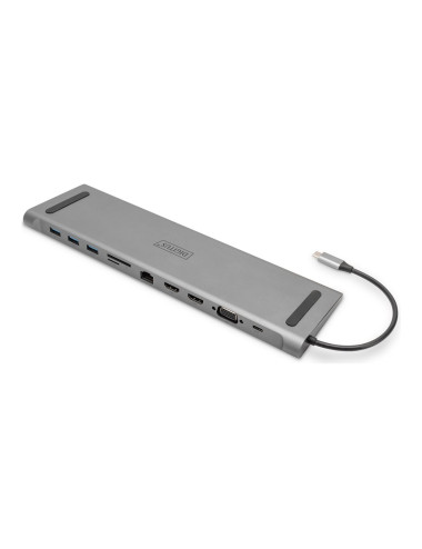 Digitus | 11-Port USB-C Dock, Grey | DA-70898 | VGA (D-Sub) ports quantity 1 | HDMI ports quantity 2