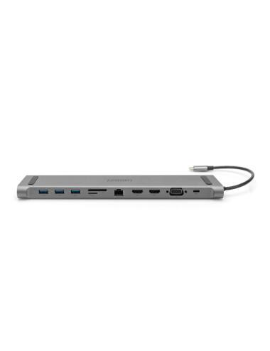 Digitus | 11-Port USB-C Dock, Grey | DA-70898 | VGA (D-Sub) ports quantity 1 | HDMI ports quantity 2