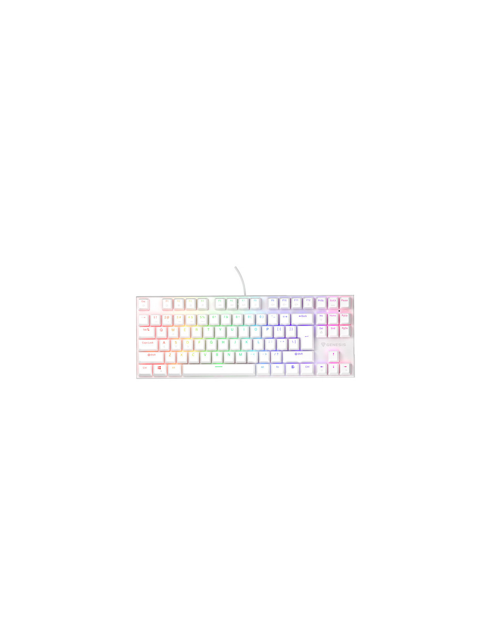 THOR 303 | Mechanical Gaming Keyboard | Wired | US | White | USB Type-A | Outemu Peach Silent