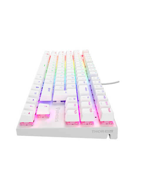 THOR 303 | Mechanical Gaming Keyboard | Wired | US | White | USB Type-A | Outemu Peach Silent