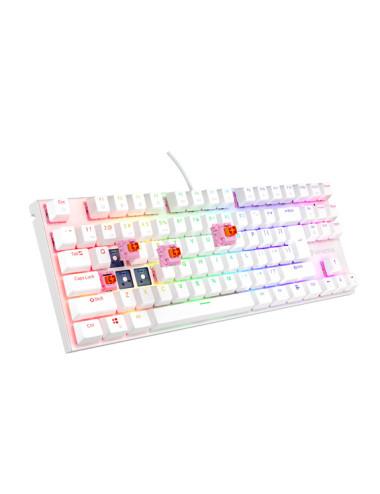 THOR 303 | Mechanical Gaming Keyboard | Wired | US | White | USB Type-A | Outemu Peach Silent