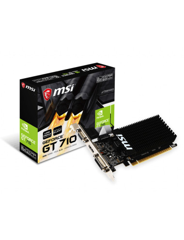 MSI | GT 710 2GD3H LP | NVIDIA | 2 GB | GeForce GT 710 | DDR3 | DVI-D ports quantity 1 | HDMI ports quantity 1 | PCI Express 2.0