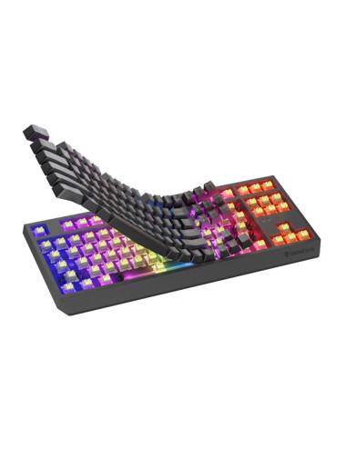 THOR 230 | Mechanical Gaming Keyboard | Wireless | US | Black | 2.4 GHz, Bluetooth, USB | Outemu Silent Lemon