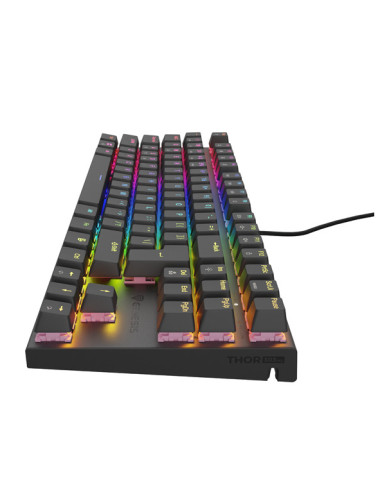 THOR 303 | Mechanical Gaming Keyboard | Wired | US | Black | USB Type-A | Outemu Peach Silent