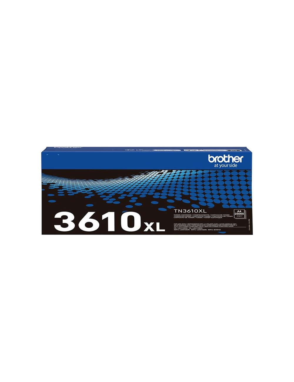 Brother TN-3610XL Genuine High Yield Toner Cartridge, Black | Brother TN3610XL | Toner cartridge | Black