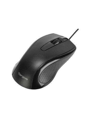 Targus Full-Size Optical Antimicrobial Wired Mouse | Mouse | Full-Size Optical Antimicrobial | Wired | Black