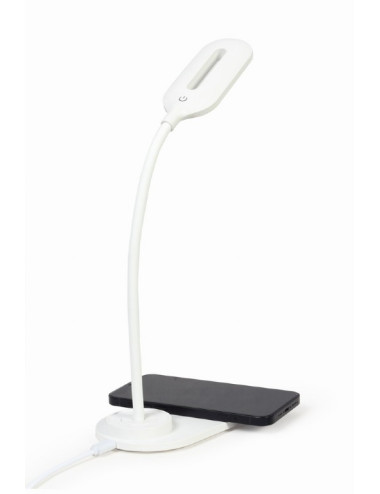 Gembird | Desk lamp with wireless charger | TA-WPC10-LED-01-W