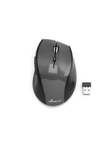 MOUSE USB OPTICAL WRL 5-BUTTON/BLACK MROS207 MEDIARANGE