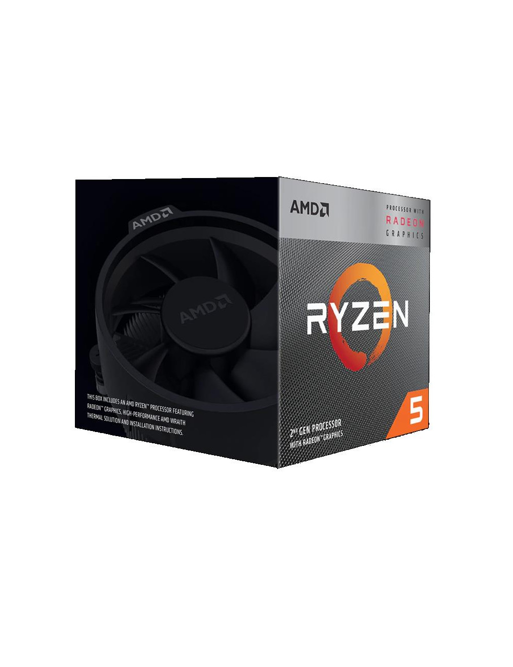 CPU|AMD|Ryzen 5|3400G|3700 MHz|Cores 4|4MB|Socket SAM4|65 Watts|GPU Radeon RX Vega 11|BOX|YD3400C5FHBOX