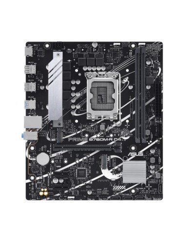 Mainboard|ASUS|Intel B760 Express|LGA1700|Micro-ATX|Memory DDR4|Memory slots 2|2xPCI-Express 4.0 1x|1xPCI-Express 4.0 16x|2xM.2|