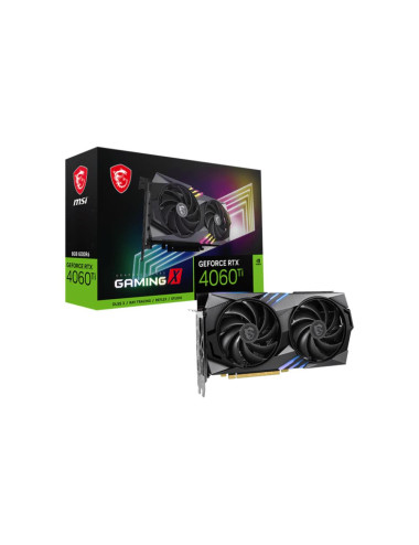 Graphics Card|MSI|NVIDIA GeForce RTX 4060 Ti|8 GB|GDDR6|128 bit|PCIE 4.0 16x|Dual Slot Fansink|1xHDMI|3xDisplayPort|RTX4060TIGAM