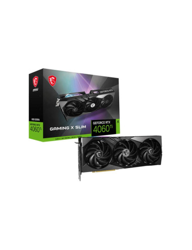 Graphics Card|MSI|NVIDIA GeForce RTX 4060 Ti|8 GB|GDDR6|128 bit|PCIE 4.0 8x|1xHDMI|3xDisplayPort|RTX4060TIGAMXSLIM8G