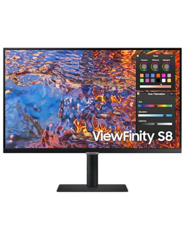 LCD Monitor|SAMSUNG|ViewFinity S8|32"|Business/4K|Panel IPS|3840x2160|16:9|60Hz|5 ms|Swivel|Pivot|Height adjustable|Tilt|Colour 