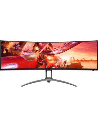 LCD Monitor|AOC|AG493QCX|48.8"|Gaming/Curved|Panel VA|3840x1080|32:9|144Hz|4 ms|Speakers|Swivel|Height adjustable|Tilt|Colour Bl