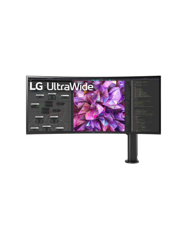 LCD Monitor|LG|38WQ88C-W|38"|Curved/21 : 9|Panel IPS|3840x1600|21:9|60Hz|Matte|5 ms|Speakers|Swivel|Height adjustable|Tilt|Colou