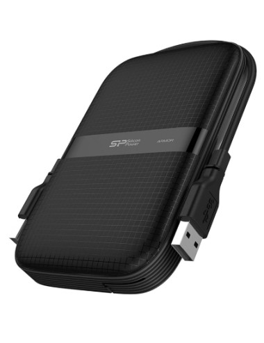 Silicon Power Portable Hard Drive Armor A60 1000 GB USB 3.2 Black