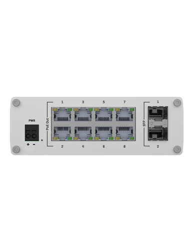 Teltonika Ethernet Switch TSW200 Unmanaged, Desktop, 1 Gbps (RJ-45) ports quantity 8, SFP ports quantity 2, PoE ports quantity 8