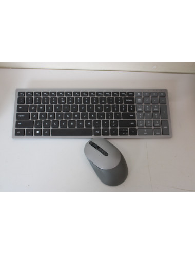 SALE OUT. Dell Keyboard and Mouse KM7120W Dell Wireless 2.4 GHz, Bluetooth 5.0 Batteries included US REFURBISHED, NO ORIGINAL PA