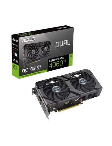 Graphics Card|ASUS|NVIDIA GeForce RTX 4060 Ti|16 GB|GDDR6|128 bit|PCIE 4.0 16x|Dual Slot Fansink|1xHDMI|3xDisplayPort|DUAL-RTX40