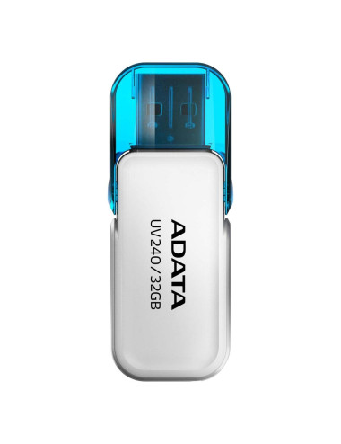 MEMORY DRIVE FLASH USB2 64GB/WHITE AUV240-64G-RWH ADATA