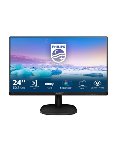 Philips | 243V7QJABF/00 | 23.8 " | IPS | FHD | 16:9 | 60 Hz | 5 ms | Warranty 24 month(s) | 1920 x 1080 | LCD pixels | 250 cd/m 