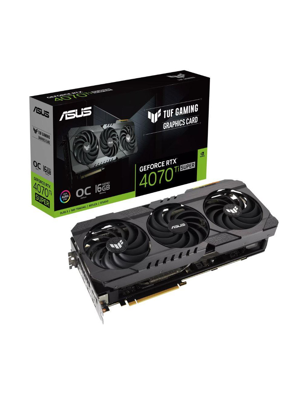 Graphics Card|ASUS|NVIDIA GeForce RTX 4070 Ti SUPER|16 GB|GDDR6X|256 bit|PCIE 4.0 16x|Triple slot Fansink|2xHDMI|3xDisplayPort|R