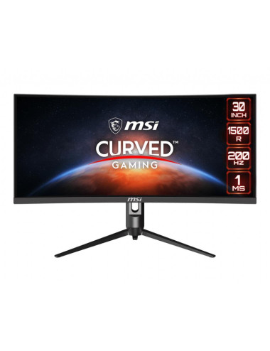 LCD Monitor|MSI|Optix MAG301CR2|29.5"|Gaming/Curved/21 : 9|Panel VA|2560x1080|21:9|200Hz|Matte|1 ms|Swivel|Pivot|Height adjustab