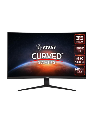 LCD Monitor|MSI|G321CU|31.5"|4K/Curved|Panel VA|3840x2160|16:9|144Hz|Matte|4 ms|Tilt|G321CU