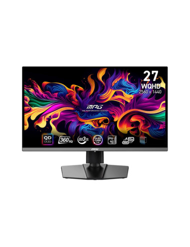 Monitor|MSI|MPG 271QRX QD-OLED|26.5"|Gaming|Panel QD-OLED|2560x1440|16:9|360Hz|Matte|0.03 ms|Swivel|Pivot|Height adjustable|Tilt