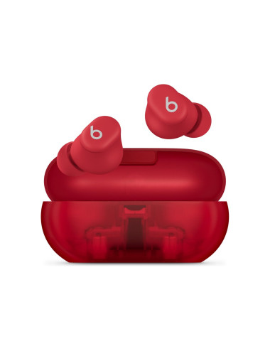 Beats Solo Buds, Transparent Red