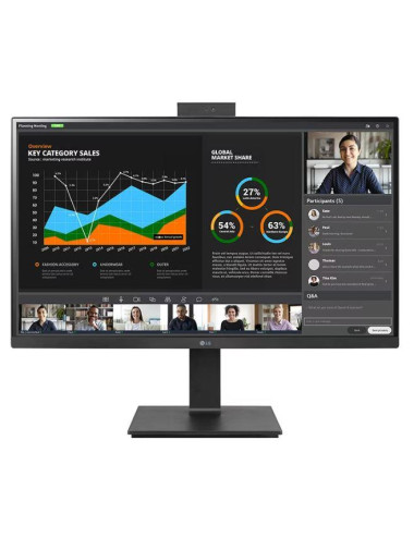 LCD Monitor|LG|27"|Panel IPS|2560x1440|16:9|5 ms|Speakers|Swivel|Pivot|Height adjustable|Tilt|Colour Black|27BQ75QC-B