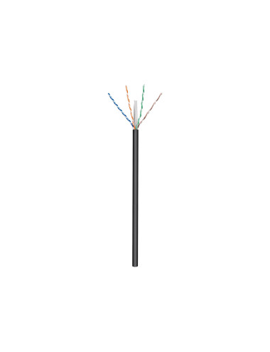 Goobay Outdoor Network Cable | CAT 6 U/UTP | AWG 24/1 | Cable length: 100 m | Black