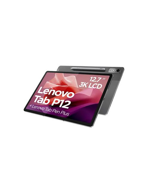 Lenovo Tab P12 TB370FU Touch 12.7 3K MediaTek Dimensity 7050/8GB/256GB/Integrated Arm Mali-G68/Android 13/Grey/FP/2Y Warranty