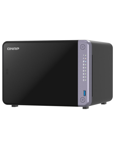 QNAP Cost-effective 6-bay 10GbE NAS | TS-632X-4G | Alpine | AL524 | Processor frequency 2 GHz | 4 GB | DDR4 SODIMM | 120W adapte