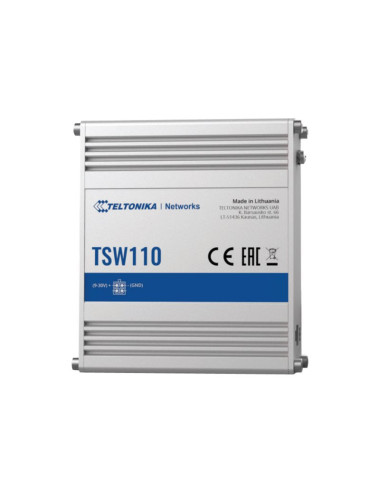 Teltonika | Switch | TSW110 | Unmanaged | 1 Gbps (RJ-45) ports quantity 5 | 10 Gbps (RJ-45) ports quantity 0 | SFP ports quantit