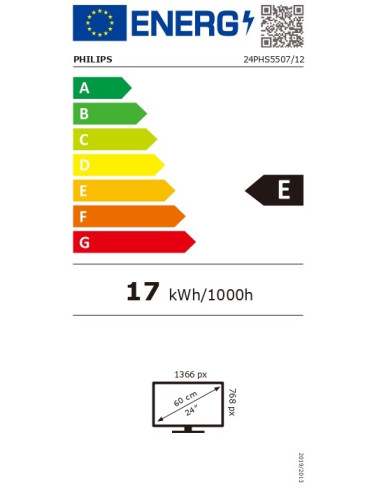 Philips | LED HD TV | 24PHS5507/12 | 24" (60 cm) | HD LED | Black