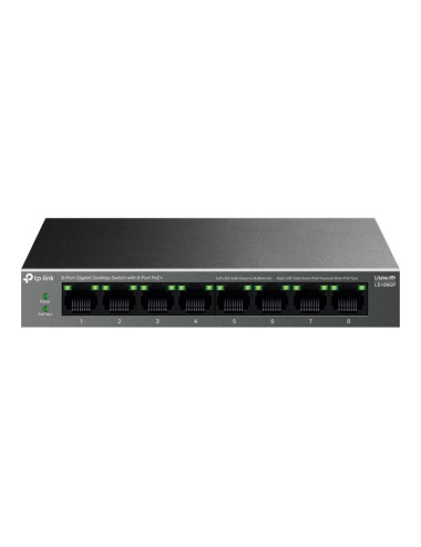 TP-LINK LS108GP 8-Port Gigabit Desktop Switch with 8-Port PoE+