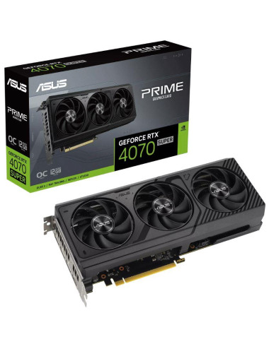 Graphics Card|ASUS|NVIDIA GeForce RTX 4070 SUPER|12 GB|GDDR6X|192 bit|Triple slot Fansink|1xHDMI|3xDisplayPort|PRIME-RTX4070S-O1